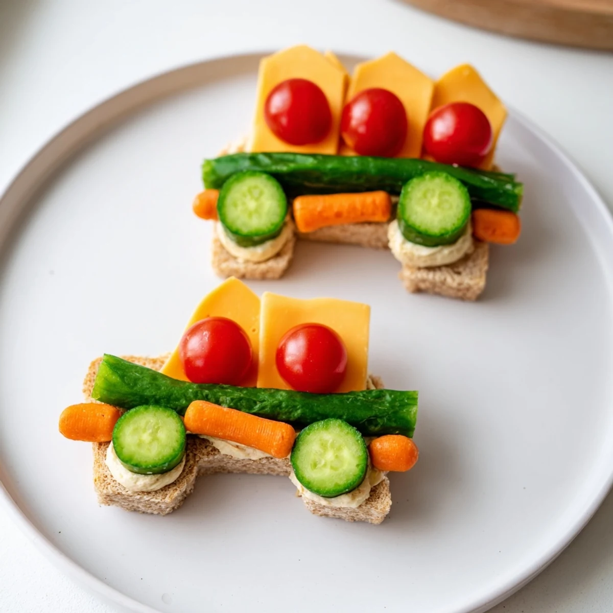 Easy to assemble Road Trip Ready Car-Shaped Lunch, perfect for a fun and nutritious meal.
