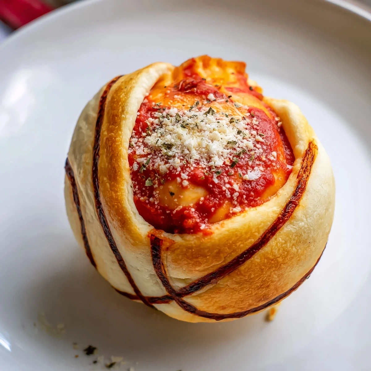Warm and savory Slam Dunk Basketball Pizza Bites, showcasing pepperoni and mozzarella after baking.