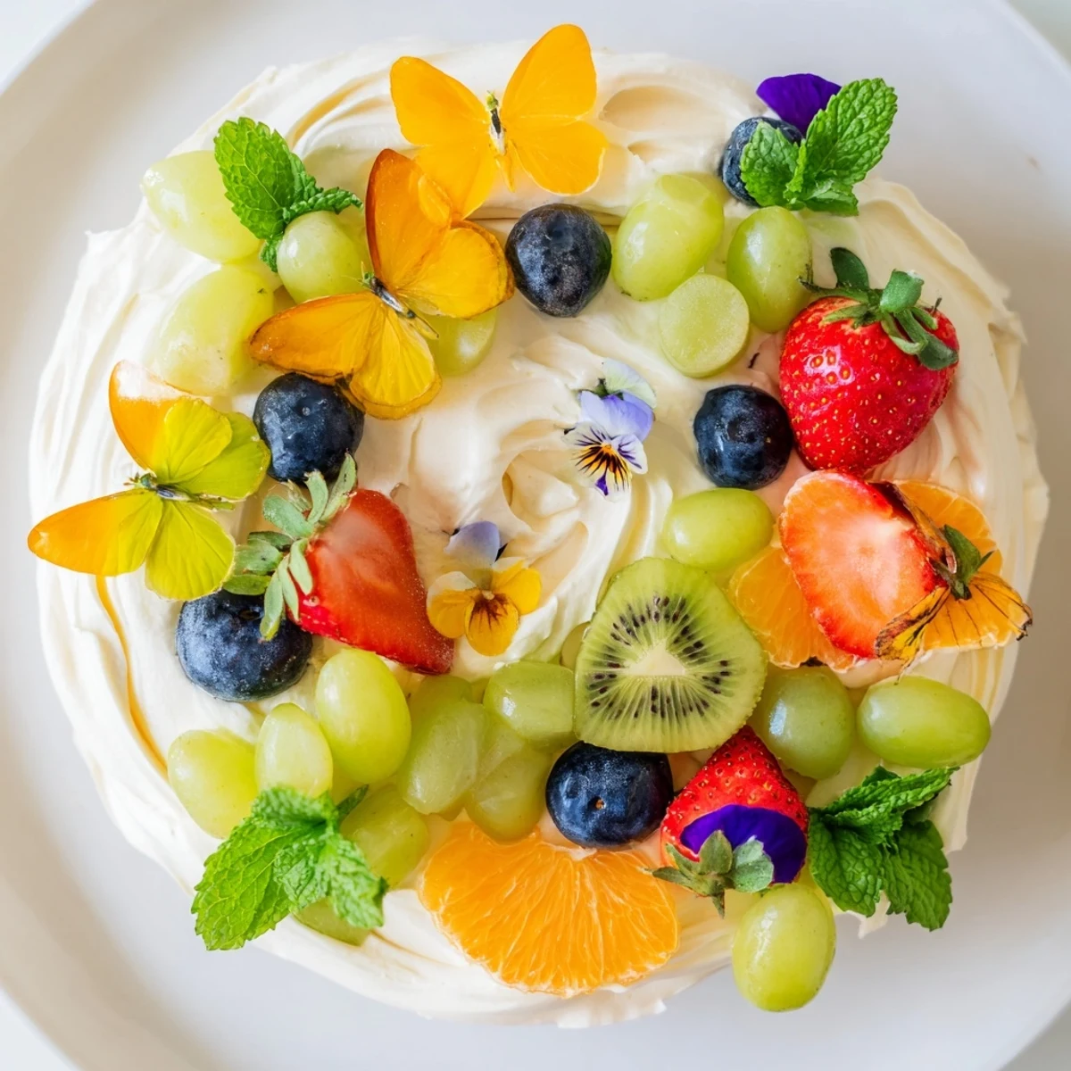 Butterfly Fruit Cream Cheese Board #64