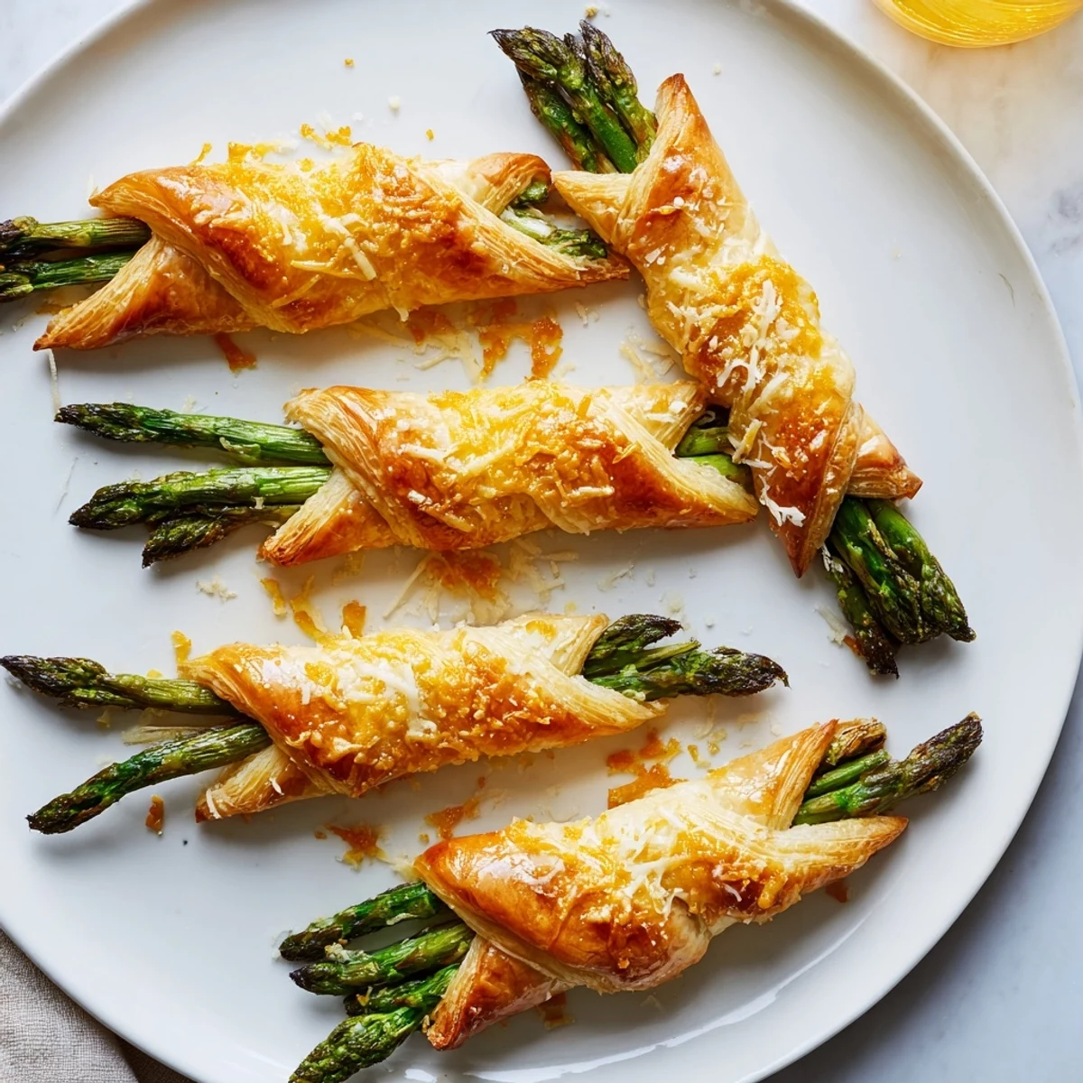 Star Shaped Asparagus Wraps