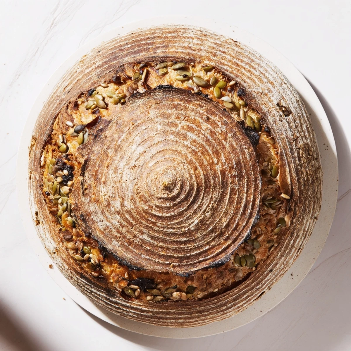 Fibonacci Spiral Growth Bread