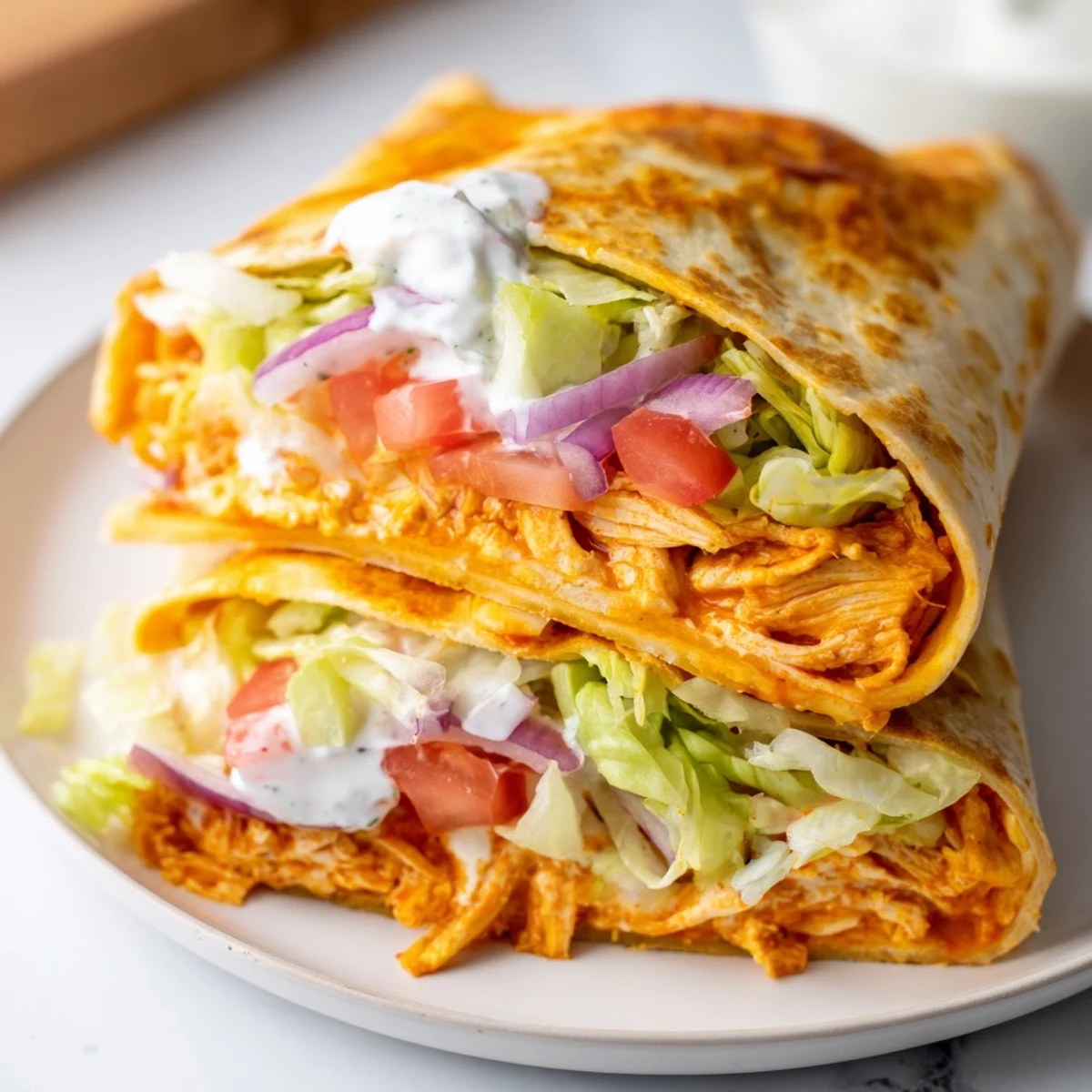 Buffalo Chicken Folded Tortilla