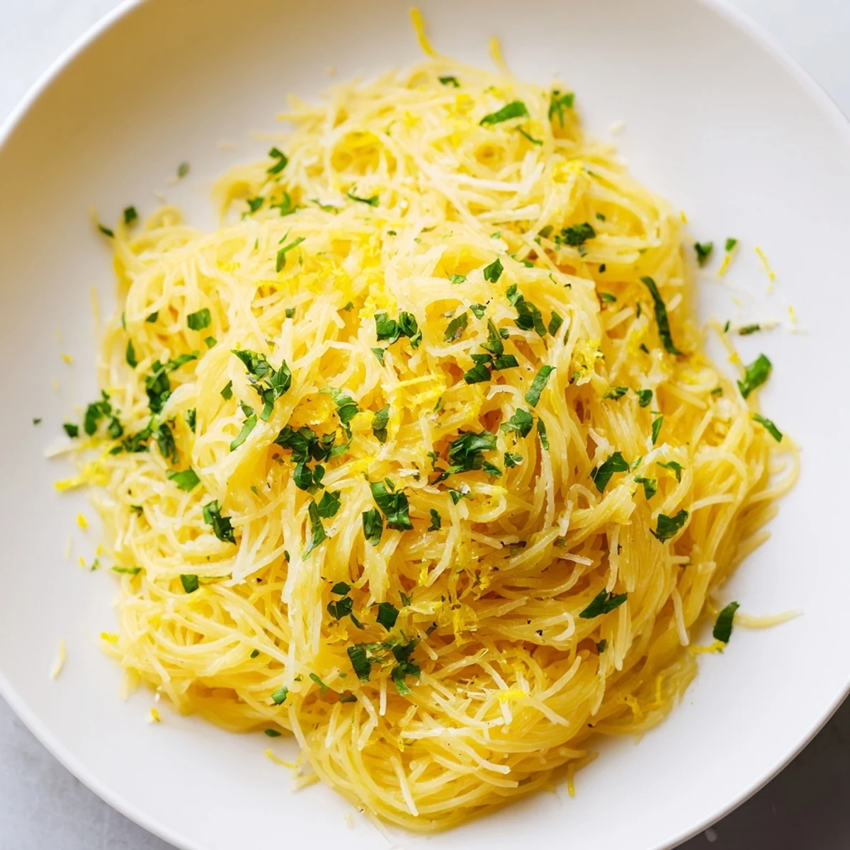 Lemon Capellini with Herbs