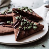 Chocolate Peppermint Shortbread Wedges
