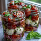 Mason Jar Caprese Salad