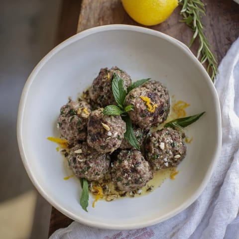 Instant Pot Greek Meatballs Lemon-Feta