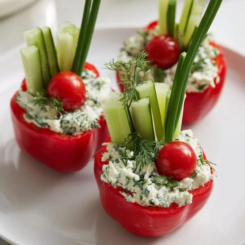 Blooming Tulip Veggie Cups
