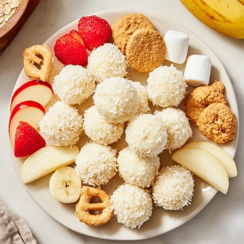 Marshmallow Snowball Dip Platter