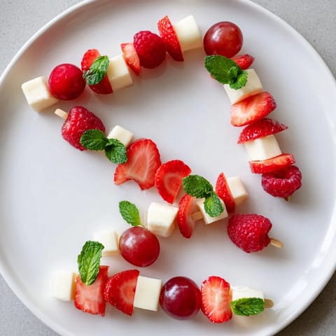 Candy Cane Stripe Fruit Cheese