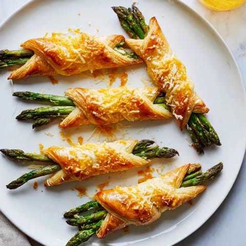 Star Shaped Asparagus Wraps