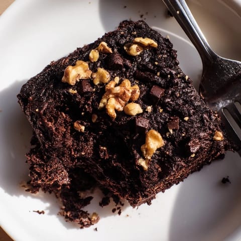 These moist and delicious black bean brownies look utterly decadent, perfect for dessert.