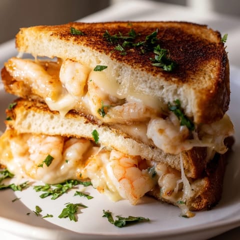Quick Shrimp Grilled Cheese