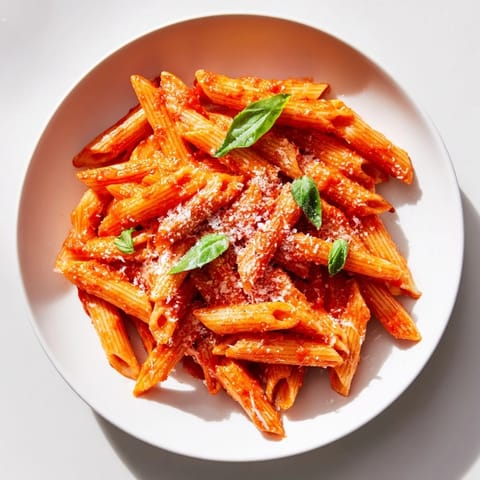 A close-up of a delightful Microwave Bowl Pasta dish, perfect for a quick, warm lunch.