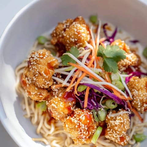 Chaos Cooking Buffalo Cauliflower Ramen