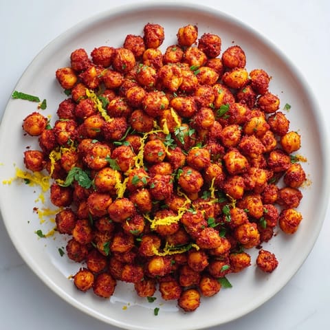 Harissa Chickpea Roast Snack