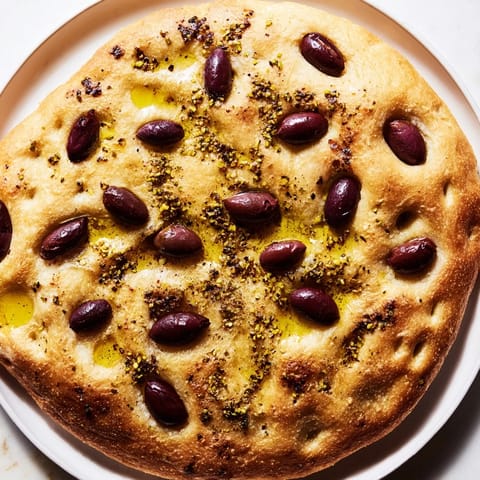 Zaatar Olive Focaccia Bread