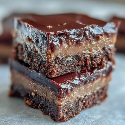 A close-up view reveals the dense, melt-in-your-mouth texture and glossy finish of Hojicha Fudge. 