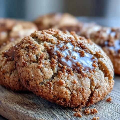 Golden-brown Hojicha and Brown Butter Cookies with crisp edges and chewy centers are arranged on a wire cooling rack.