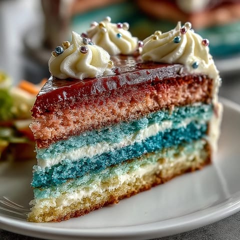 High School Ombre Layer Cake