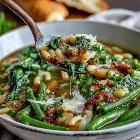 Spring Minestrone with Vegetables
