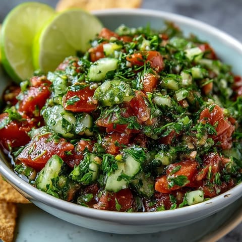 Vibrant pickle de gallo salsa bursting with fresh tomato, lime, and cilantro flavor.