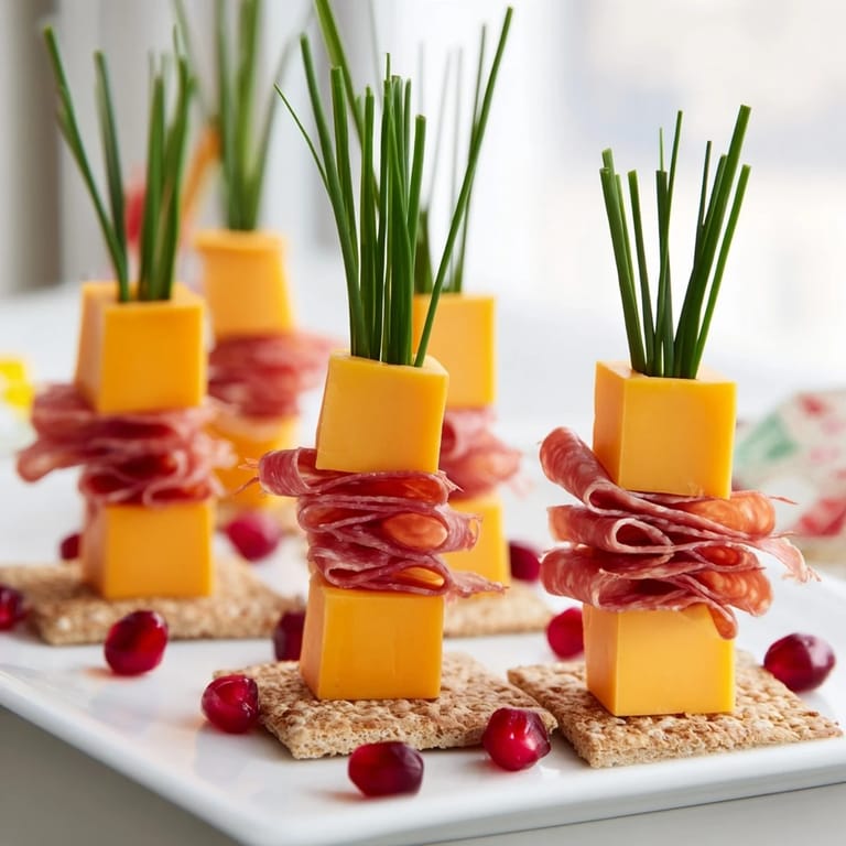 A close-up of the Layered Urban Skyline, showcasing neatly arranged cheese and meat ribbons.