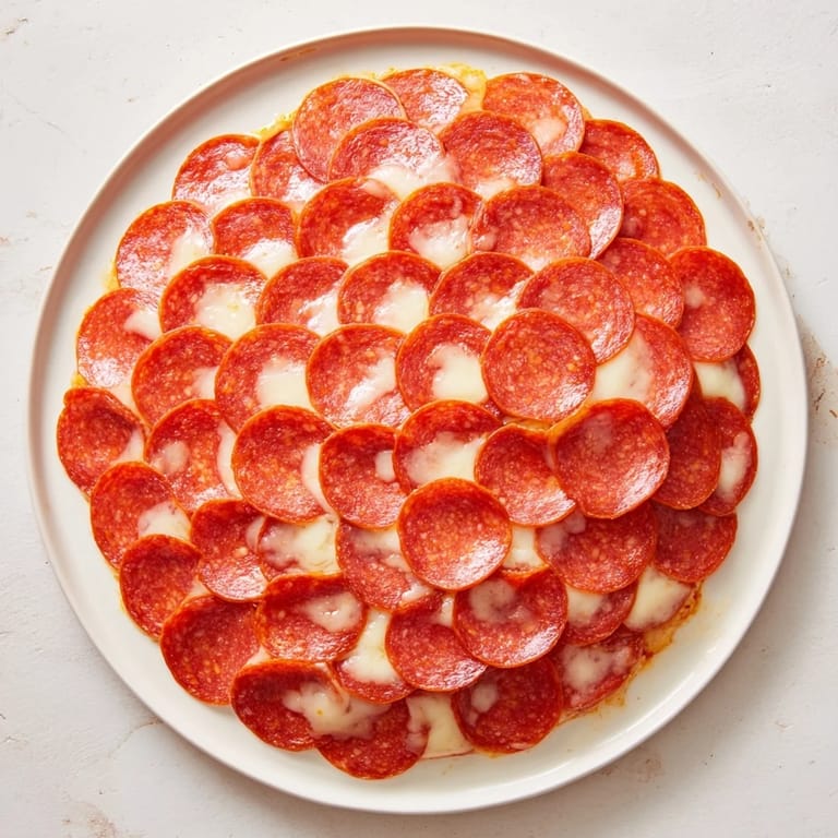 Warm, cheesy The Dragon Scale appetizer with crispy pepperoni, perfect for any party or gathering.