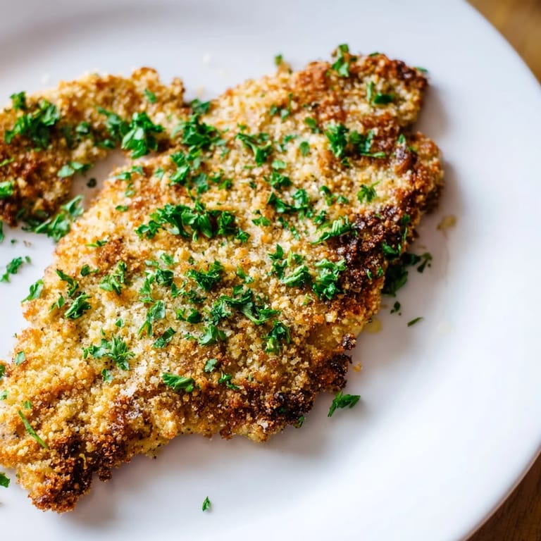 Imagine the aroma of these baked Parmesan Chicken Cutlets: golden-brown crust with tender chicken inside.