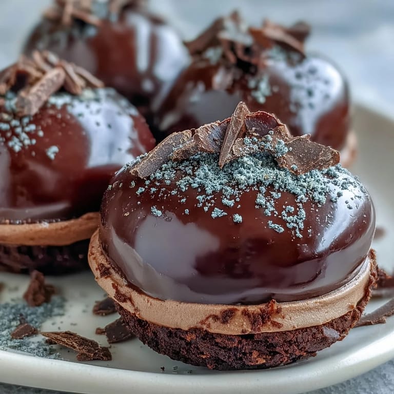 Rich Hojicha Truffles with dark ganache centers, ready to serve alongside steaming cups of green tea.