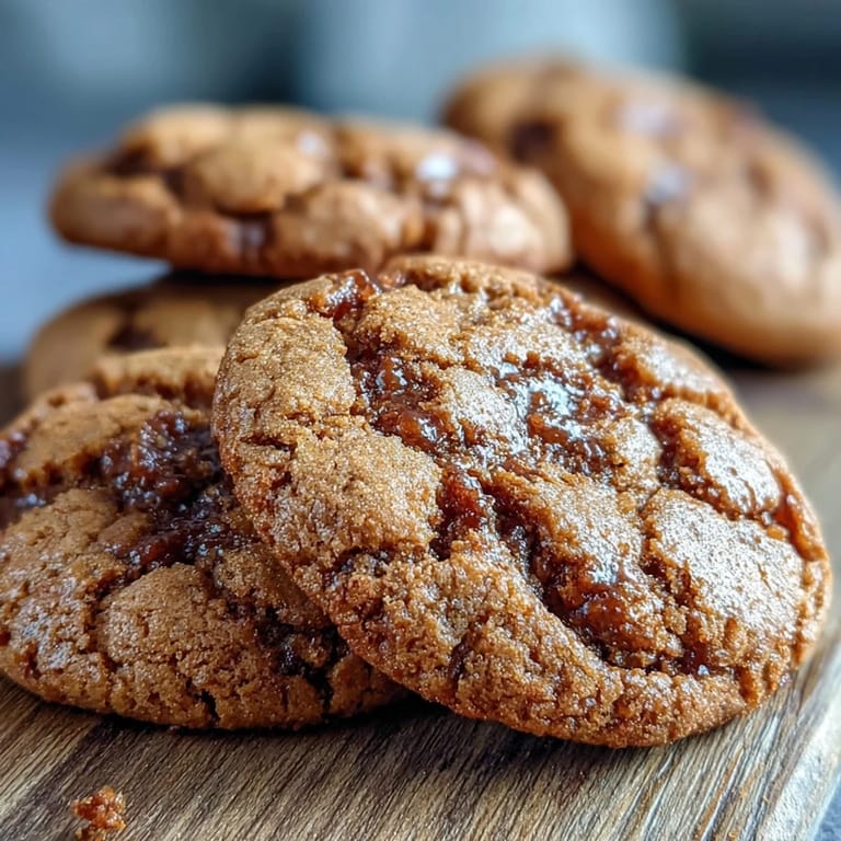 Warm Hojicha and Brown Butter Cookies rest on parchment paper, offering a nutty aroma and caramelized brown sugar notes.