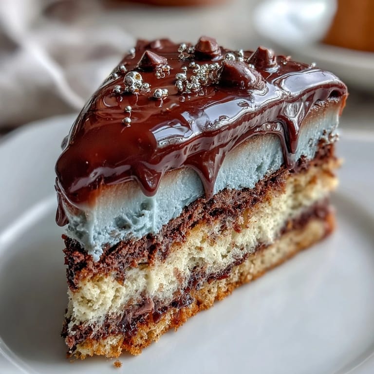 Elegant High School Graduation Ombre Layer Cake featuring graduated blue shades and graduation cap topper