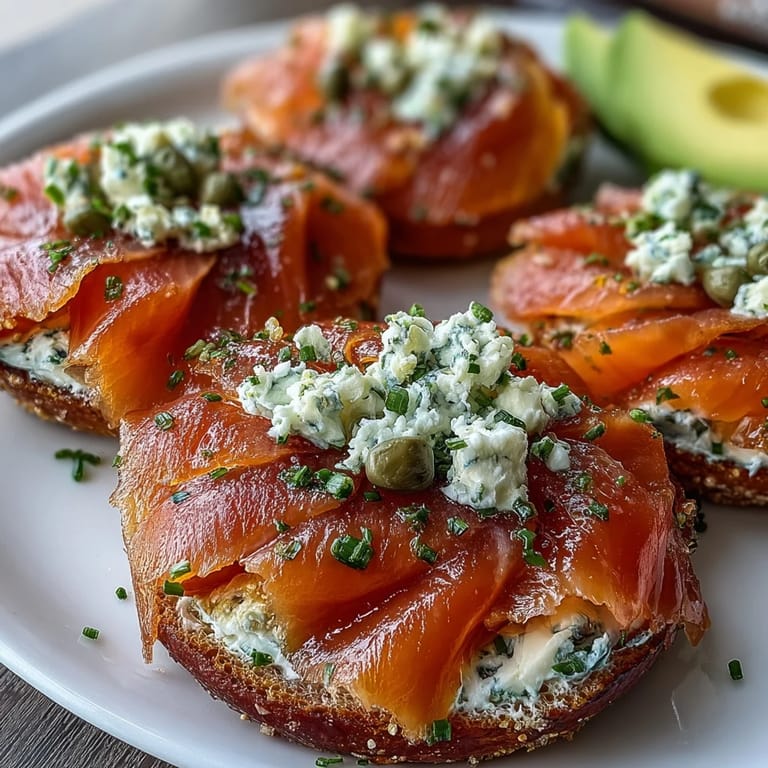 Delicious Mother's Day Smoked Salmon Bagel Board, inviting guests to customize their own bites.