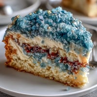 Graduation cake with teal and gold geode slice design, elegant dessert for celebration parties.